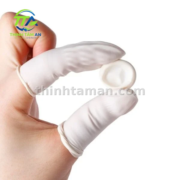 Bao ngón tay CTĐ08 màu trắng trơn có đai - Size M